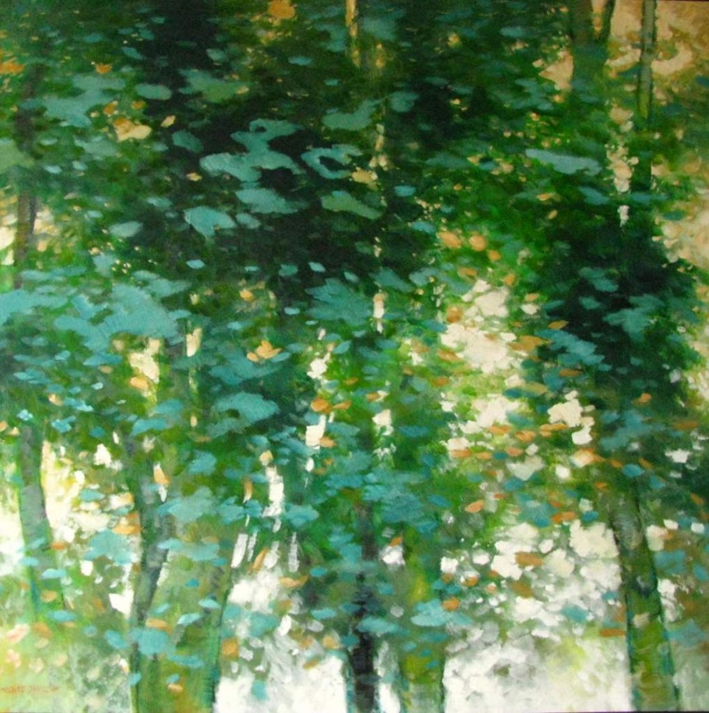 Michał Janczuk "Drzewa" 120x120 cm